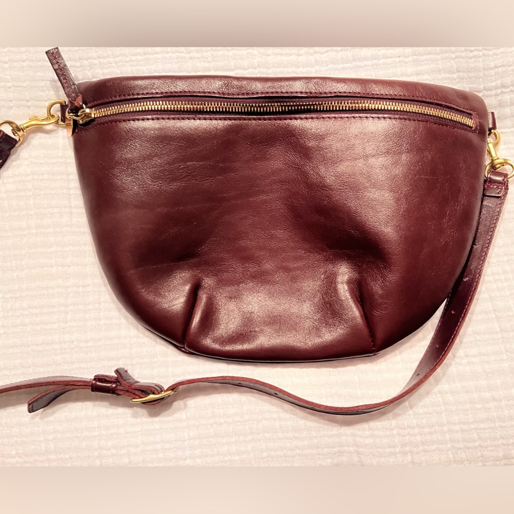 EUC Clare V Leather Grande Fanny Pack